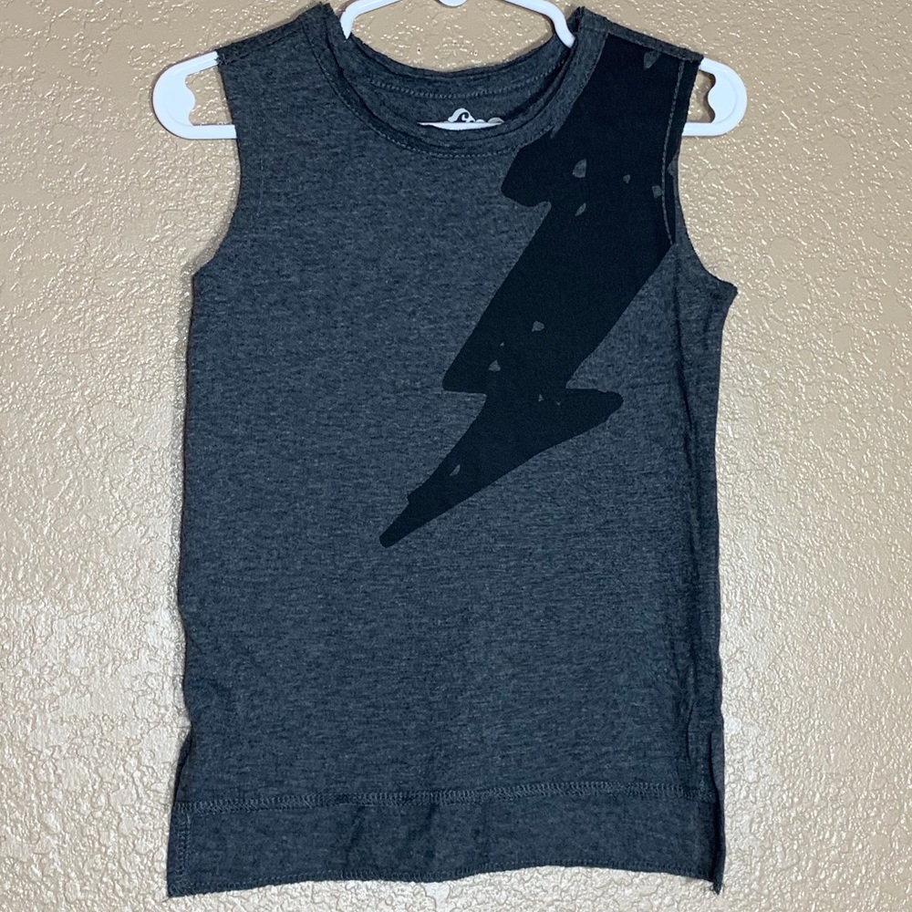 Afton Street toddler boy dark gray tank top
